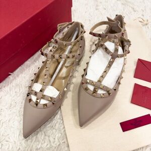 Valentino Rockstud Caged Ballerina Flats